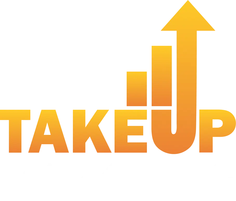 TakeUp Marketing Logo White